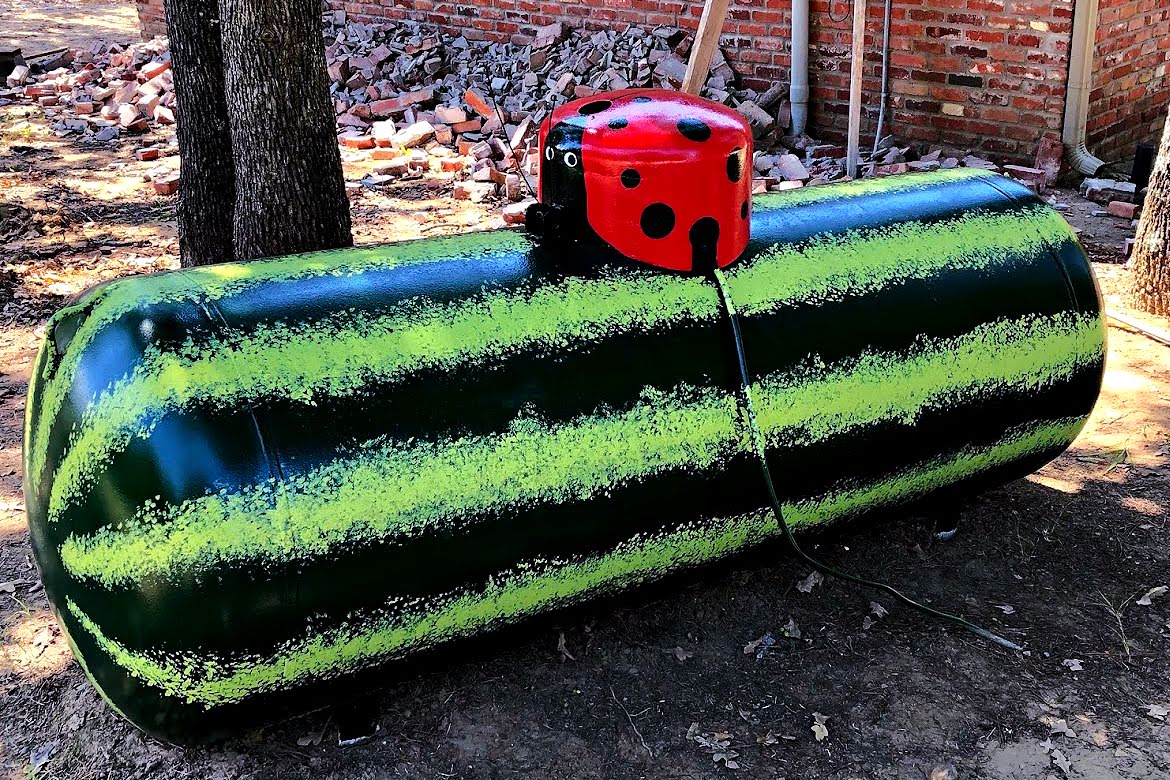 How to Paint a Propane Tank - Fixerupperokiestyle