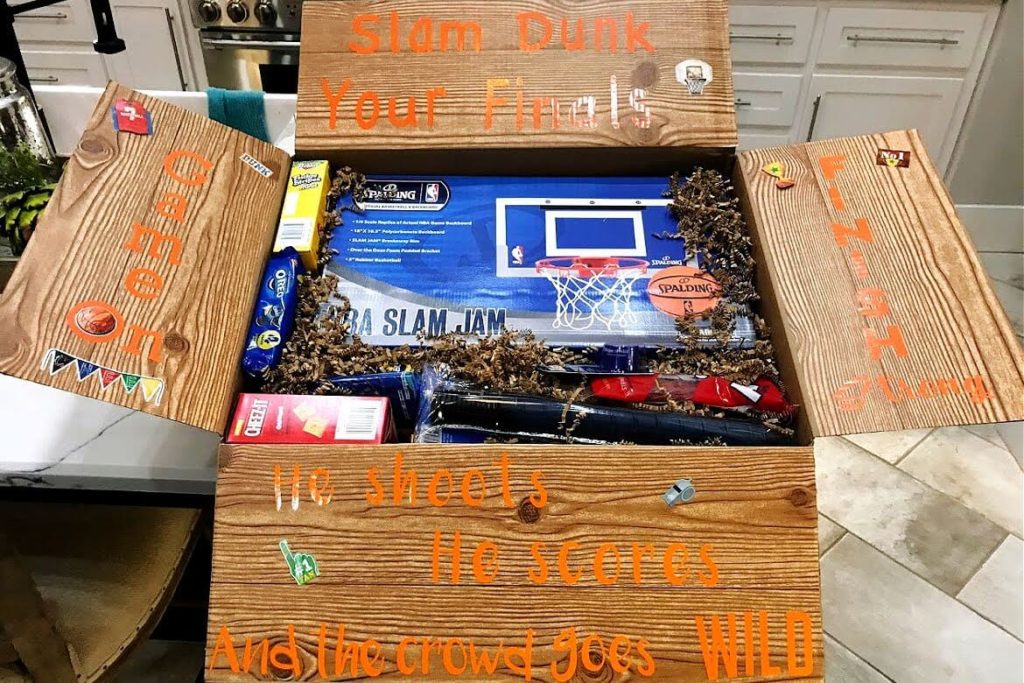 basketball care package for college student