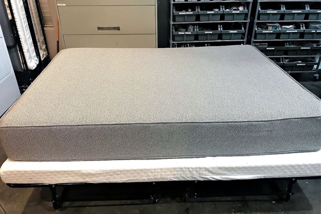 completed hanging bed mattress cover